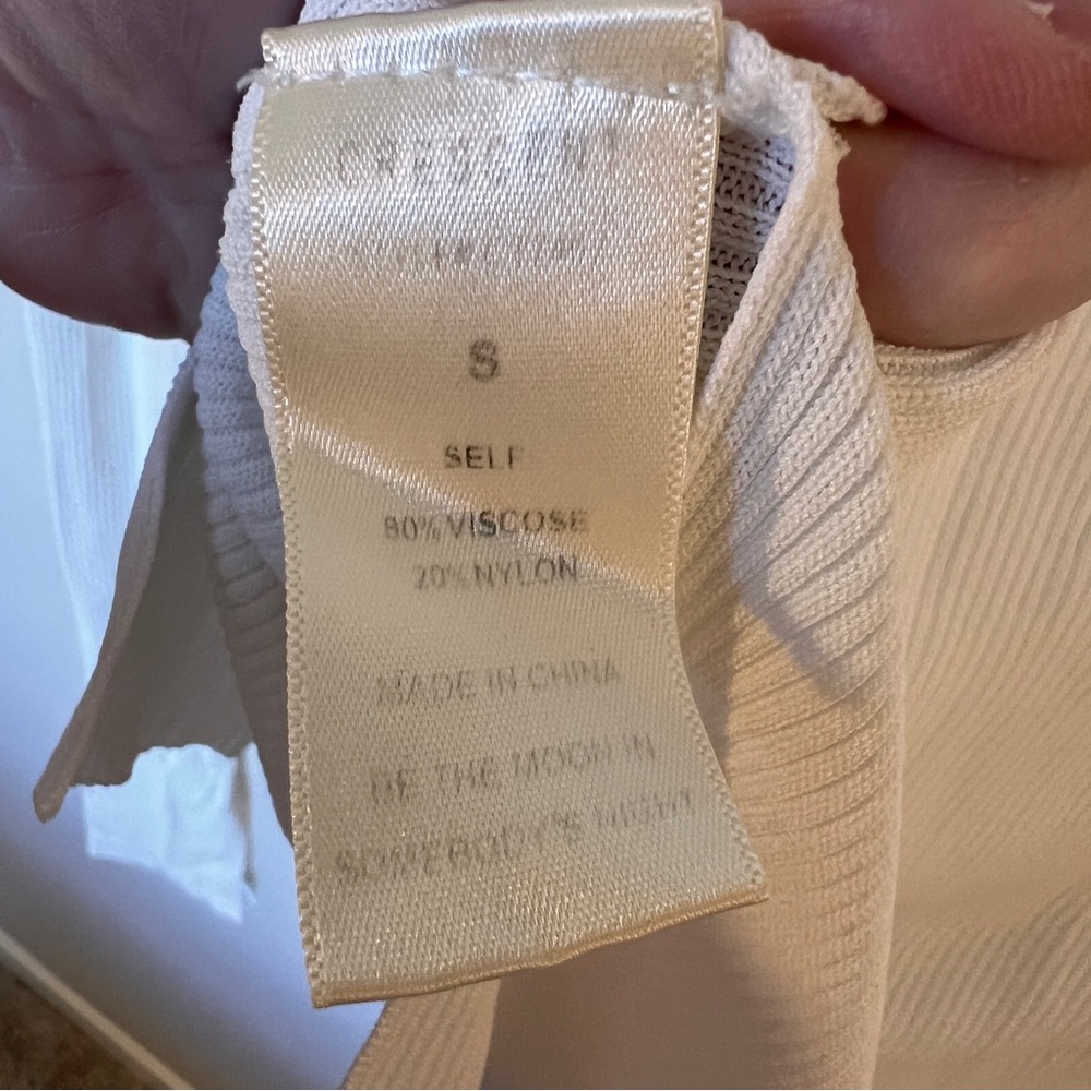 Anna Rae White Ribbed Turtleneck Size Small - Picture 8 of 8